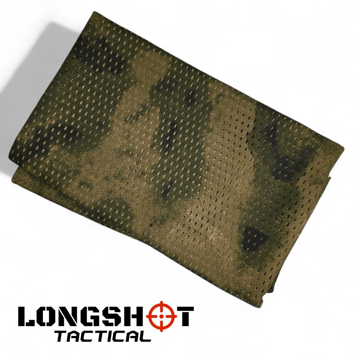 Camo Mesh Scrim Tactical Neck Scarf - Lightweight Hunting & Airsoft Scarf