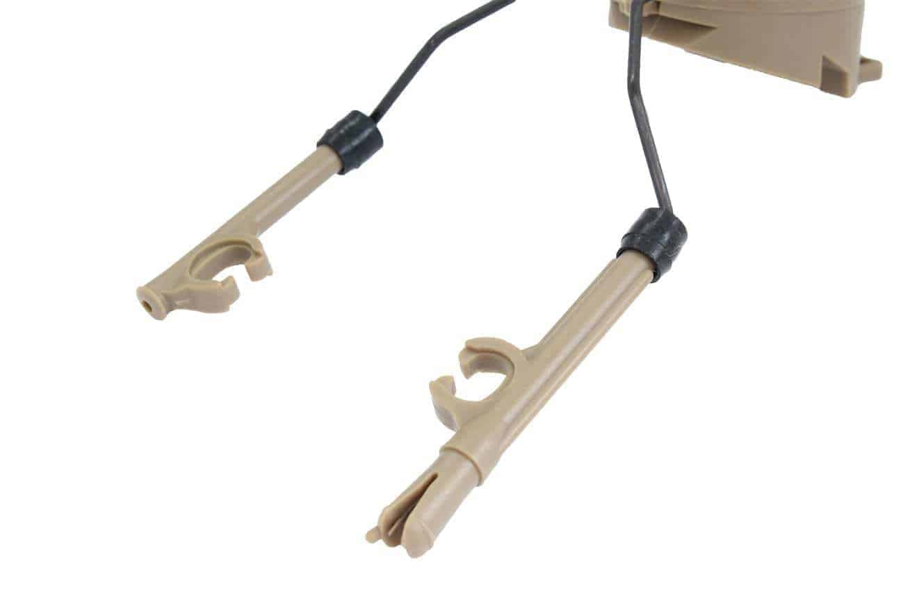 FMA PT Headset and Helmet Rail Adapter Set - Tan