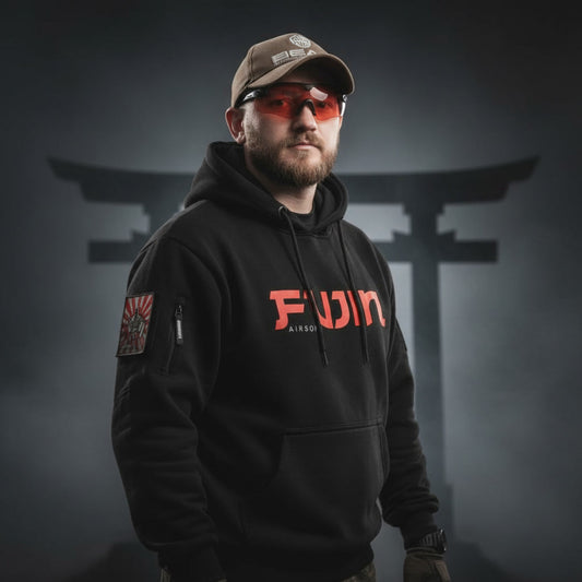 Tactical Airsoft Hoodie | Fujin Logo | Premium UK Combat Apparel