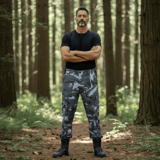 Kombat UK Combat Trousers – Midnight Blue Camo