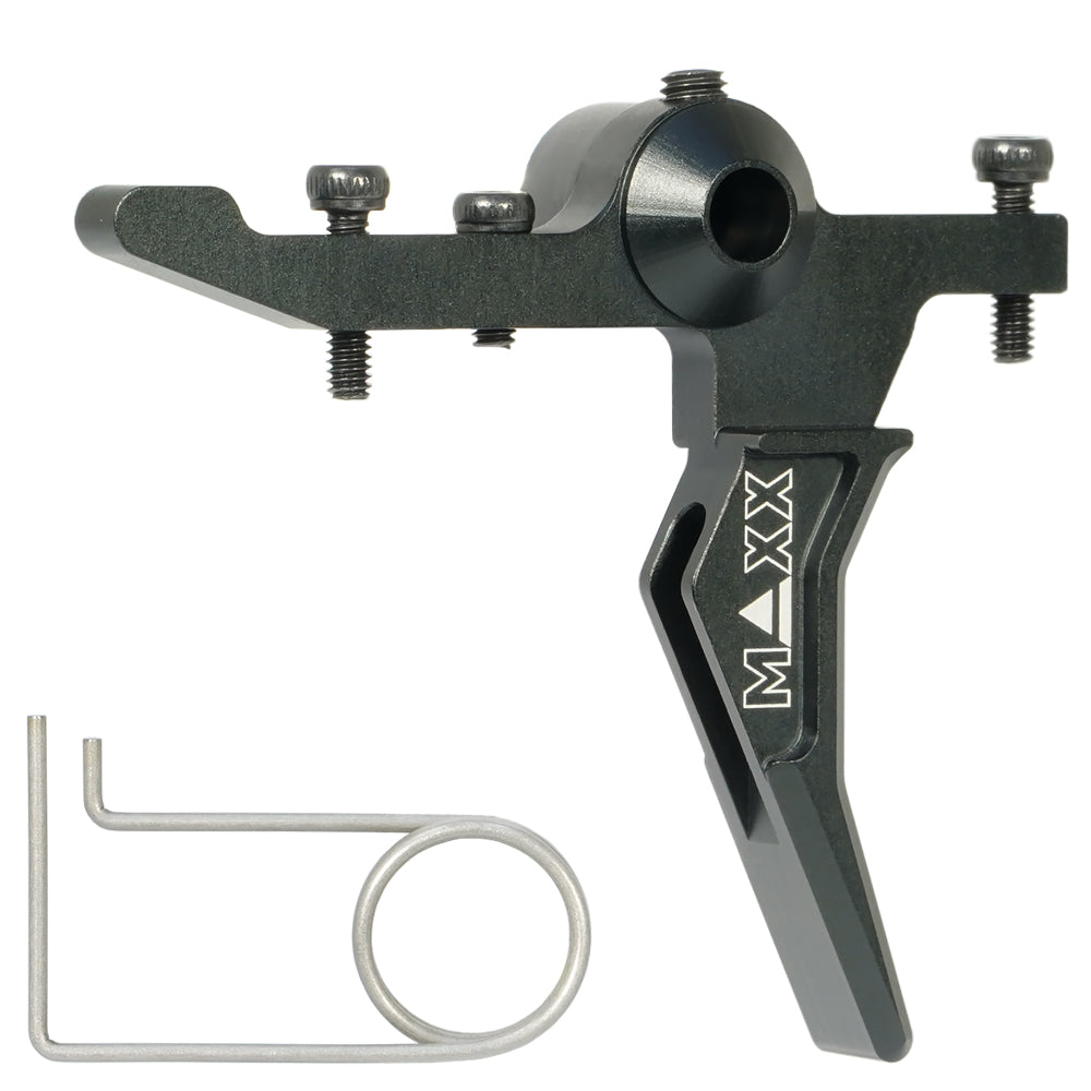 Maxx CNC Aluminum Advanced Speed Trigger (Style B) (Black) For MTW