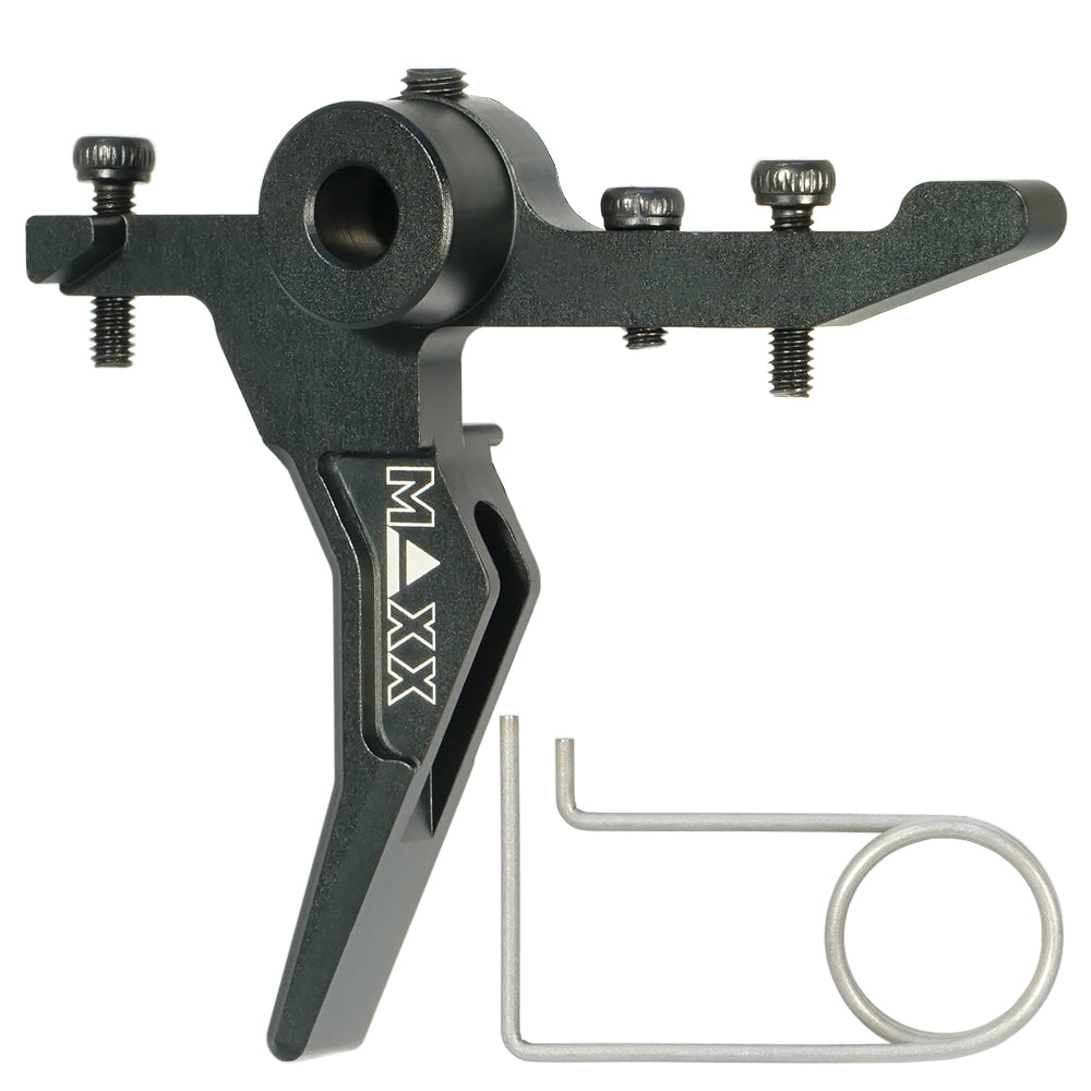 Maxx CNC Aluminum Advanced Speed Trigger (Style B) (Black) For MTW