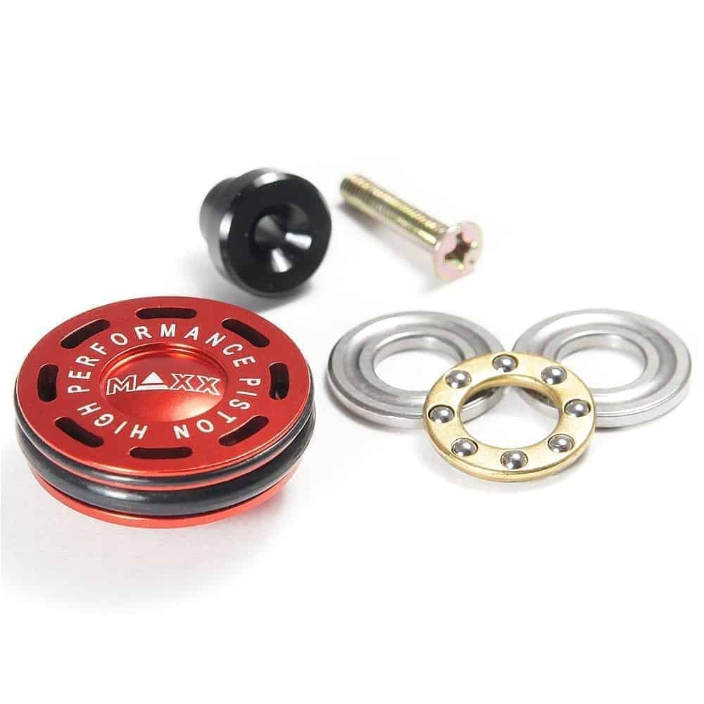 MAXX Model CNC Aluminum Double O-Ring Ball Bearing AEG Piston Head
