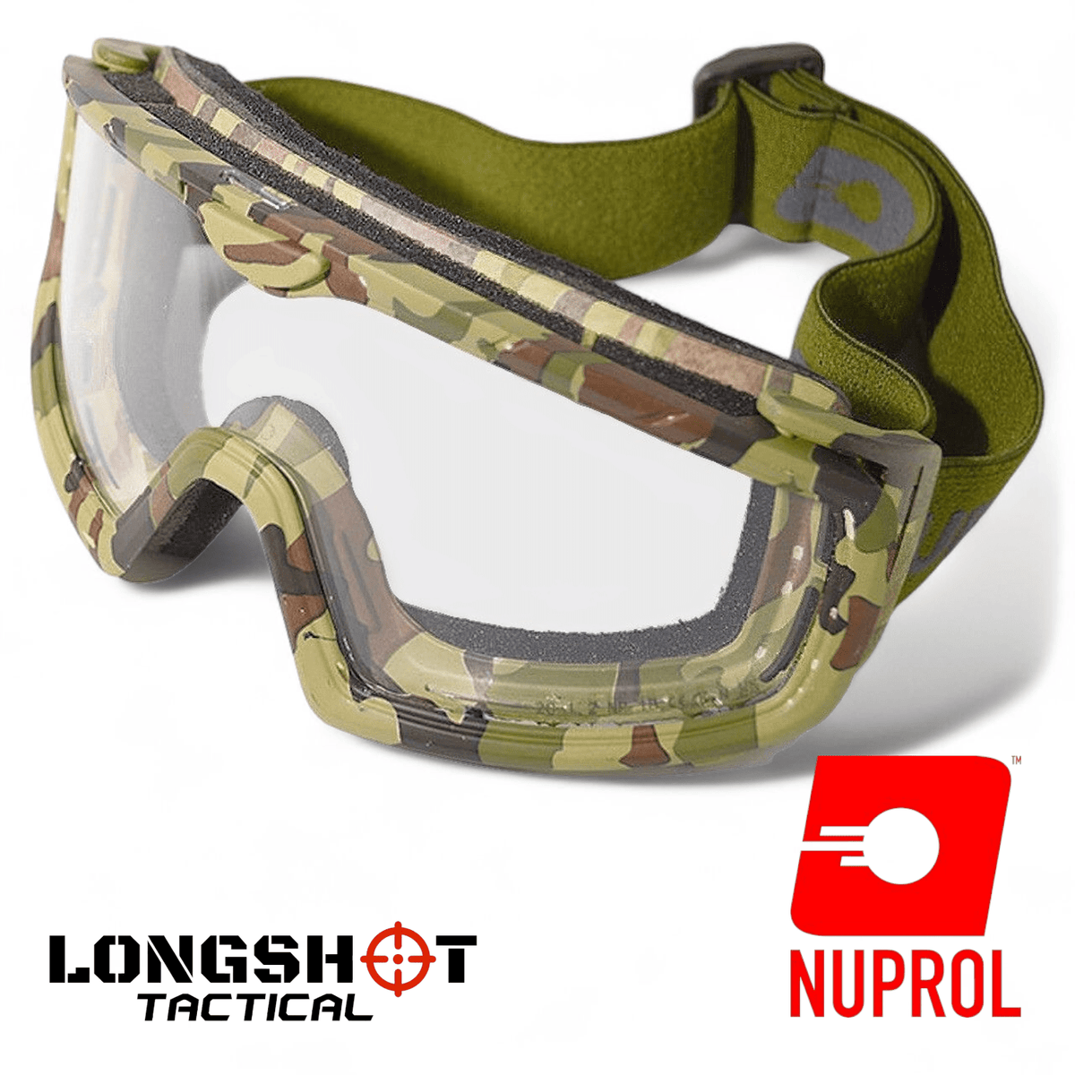 Nuprol Camo Battle Visor Tactical Airsoft Goggles with Lens Insert