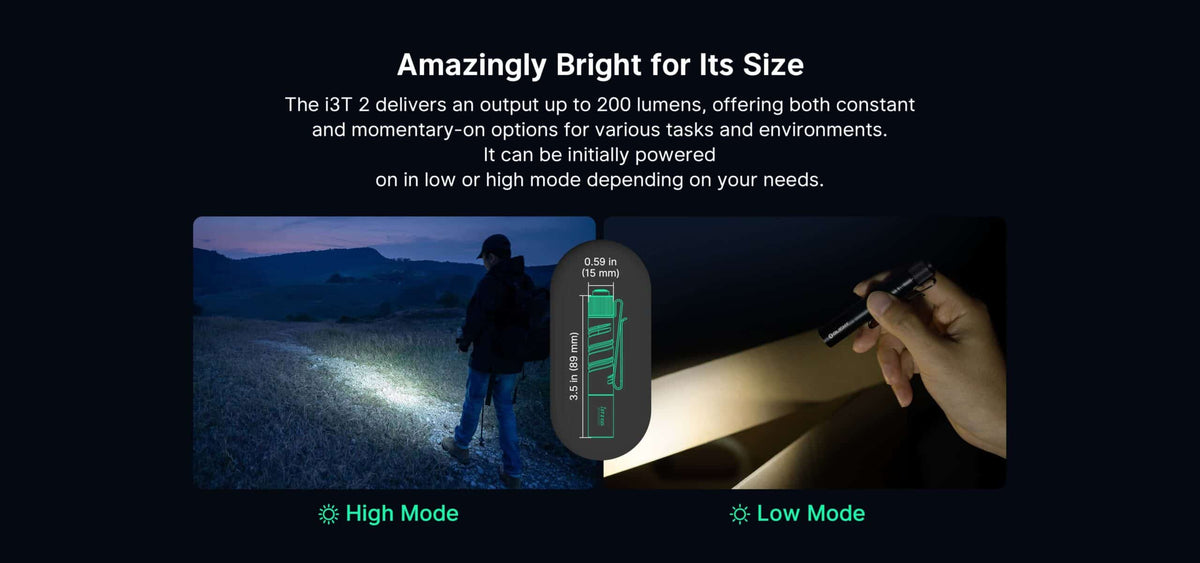 O Light i3T 2 EOS Small EDC Torch