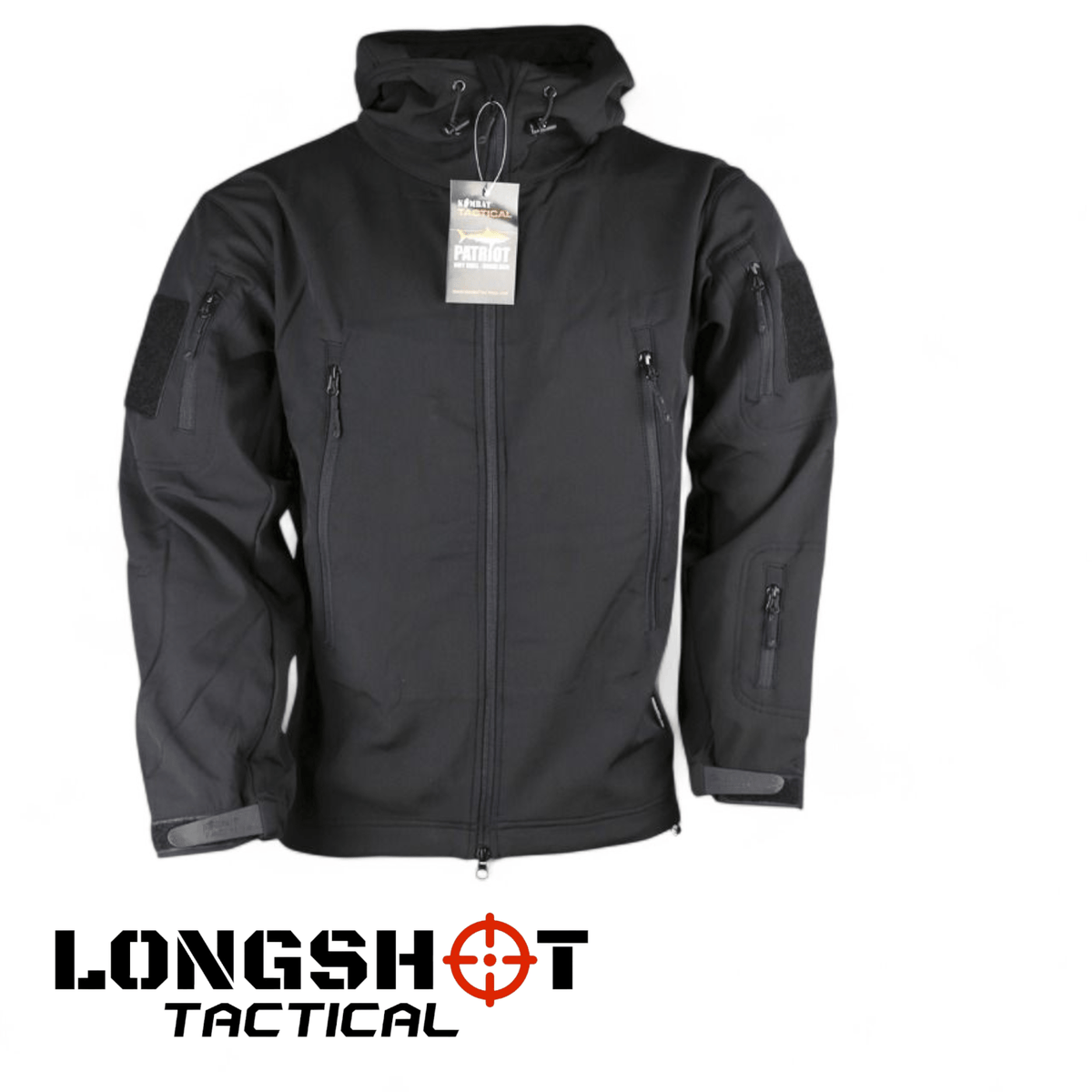 PATRIOT Tactical Soft Shell Fleece Lined Jacket – Black | Longshot Tactical
