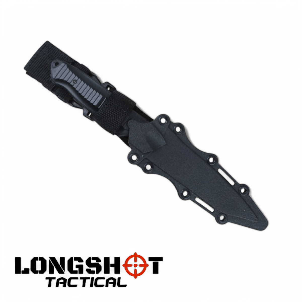 Plastic Airsoft Tanto Replica Knife – Black
