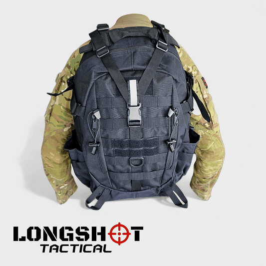 Tactical Backpack Day Pack -  Black