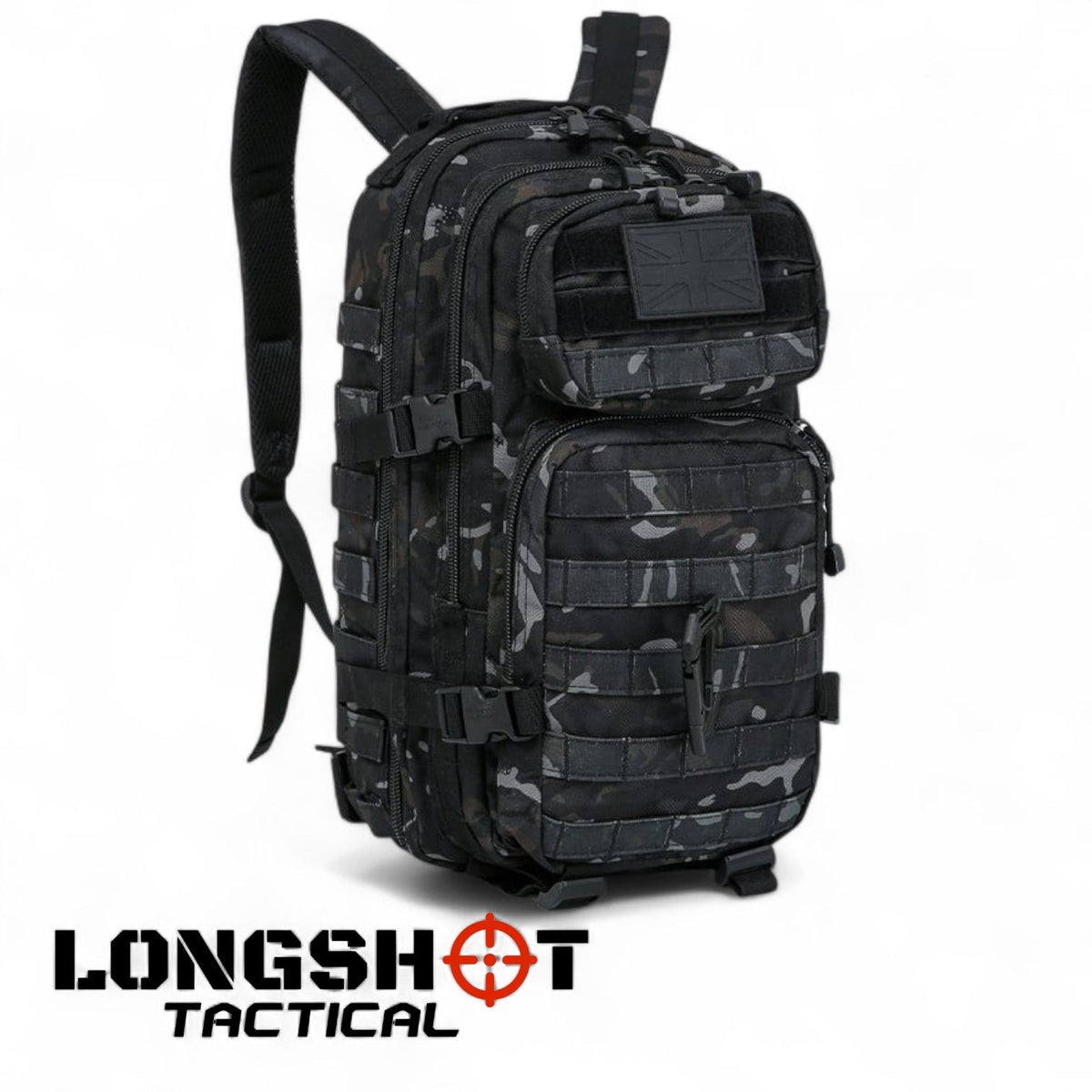 Tactical Backpack Small Molle Assault Pack 28 Litre – BTP Black camo