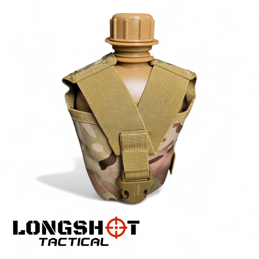 Tactical Water Bottle - Army Style With Molle Attachments