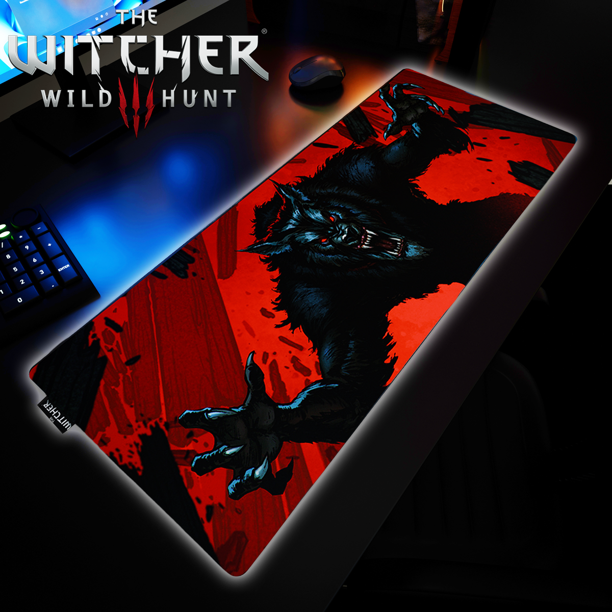 The Witcher Desk Mat - Werewolf